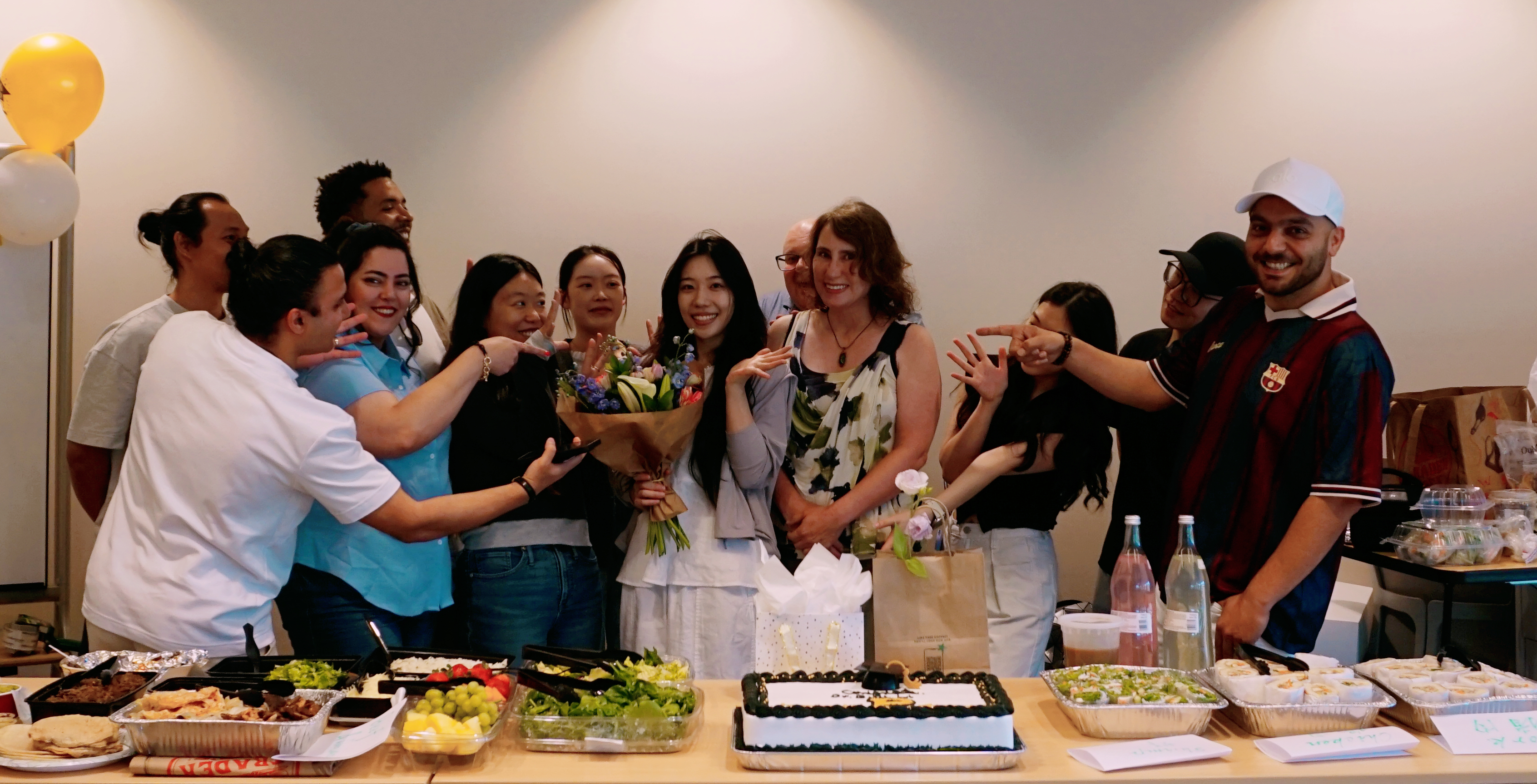 Ph.D. graduation group photo